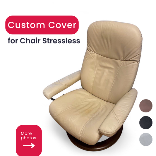 Custom Chair Cover – Stretch Spandex Slipcover for Desk, Office, Swivel or Stressless Armchairs, Recliner Protector