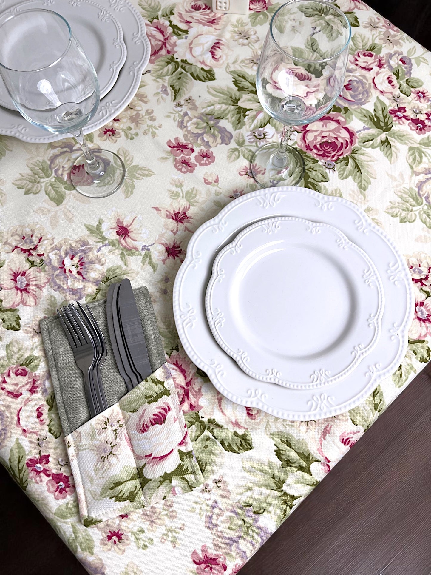 Teflon cotton tablecloth with pattern – Provence