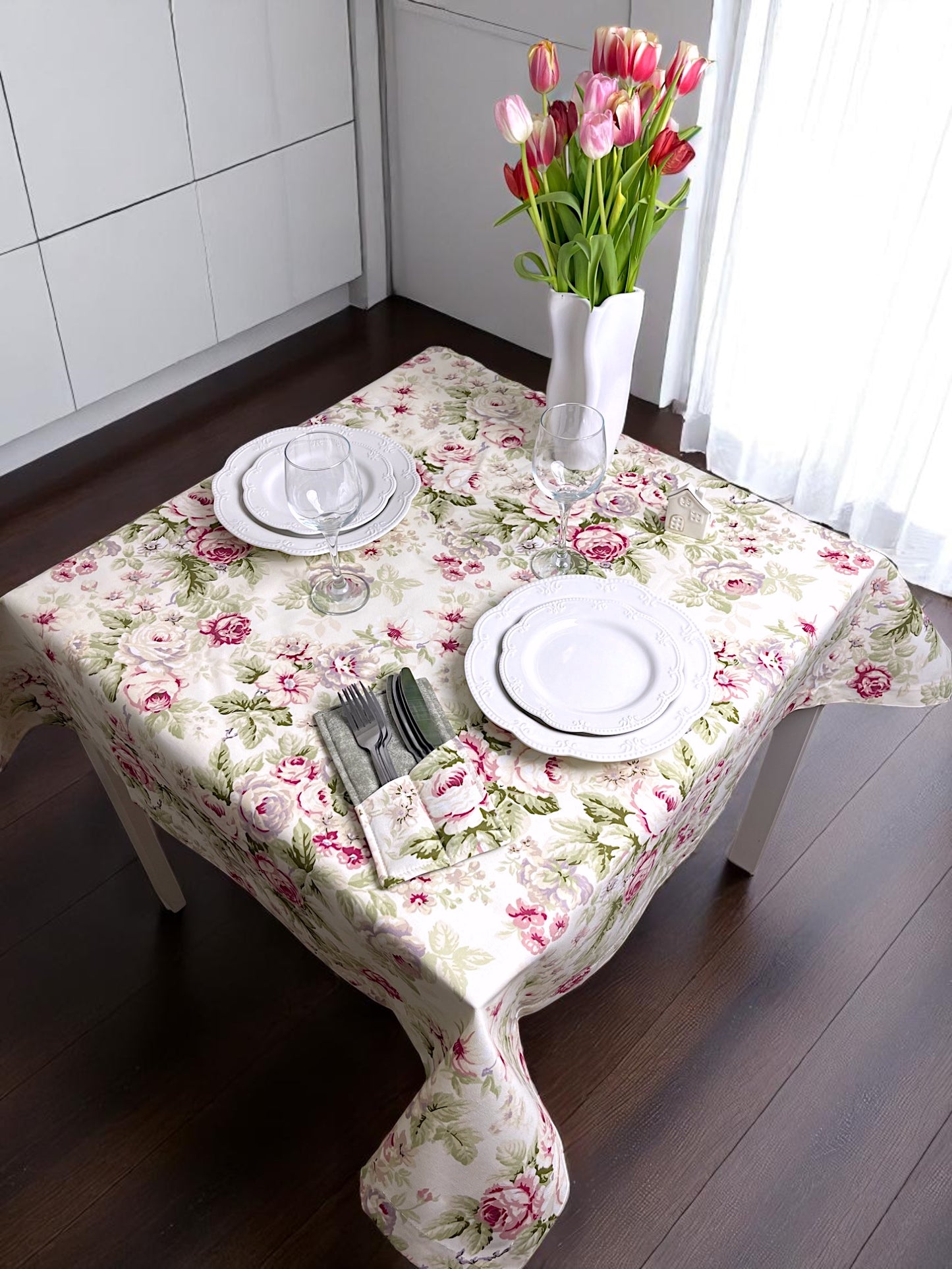 Teflon cotton tablecloth with pattern – Provence