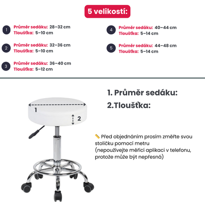 Kulatý potah na židli – elastický potah na stoličku, barovou stoličku a kuchyňský sedák | pratelný potah na židli