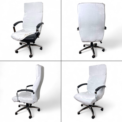 Elastischer Bürostuhlbezug – Samt, Smaragdgrün