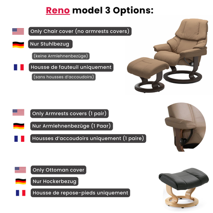 Custom Chair Cover – Stretch Spandex Slipcover for Desk, Office, Swivel or Stressless Armchairs, Recliner Protector