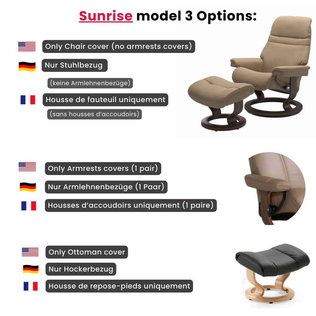 Custom Chair Cover – Stretch Spandex Slipcover for Desk, Office, Swivel or Stressless Armchairs, Recliner Protector