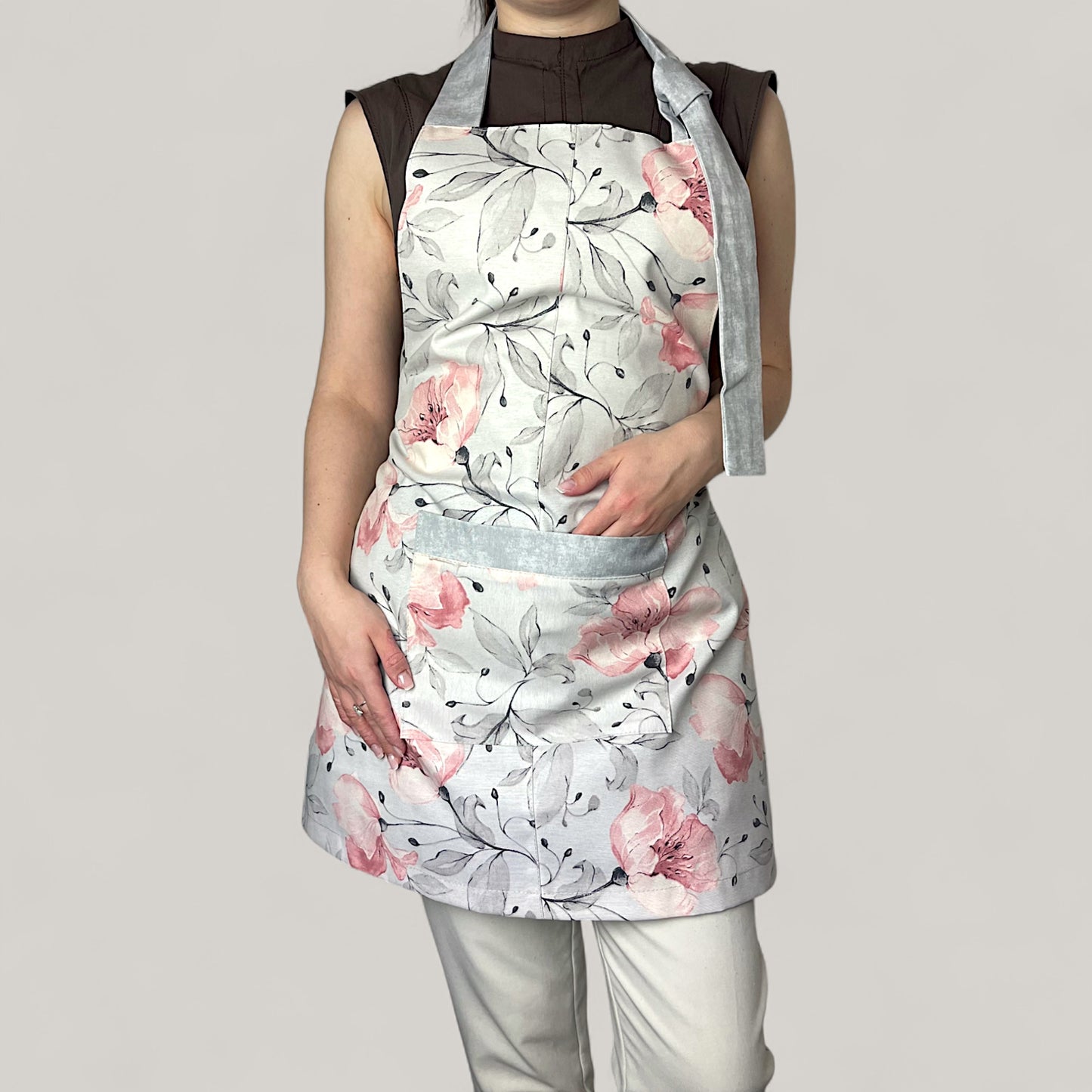 Floral Elegance kitchen set - romantic cotton design, water-repellent, 4-piece gift set